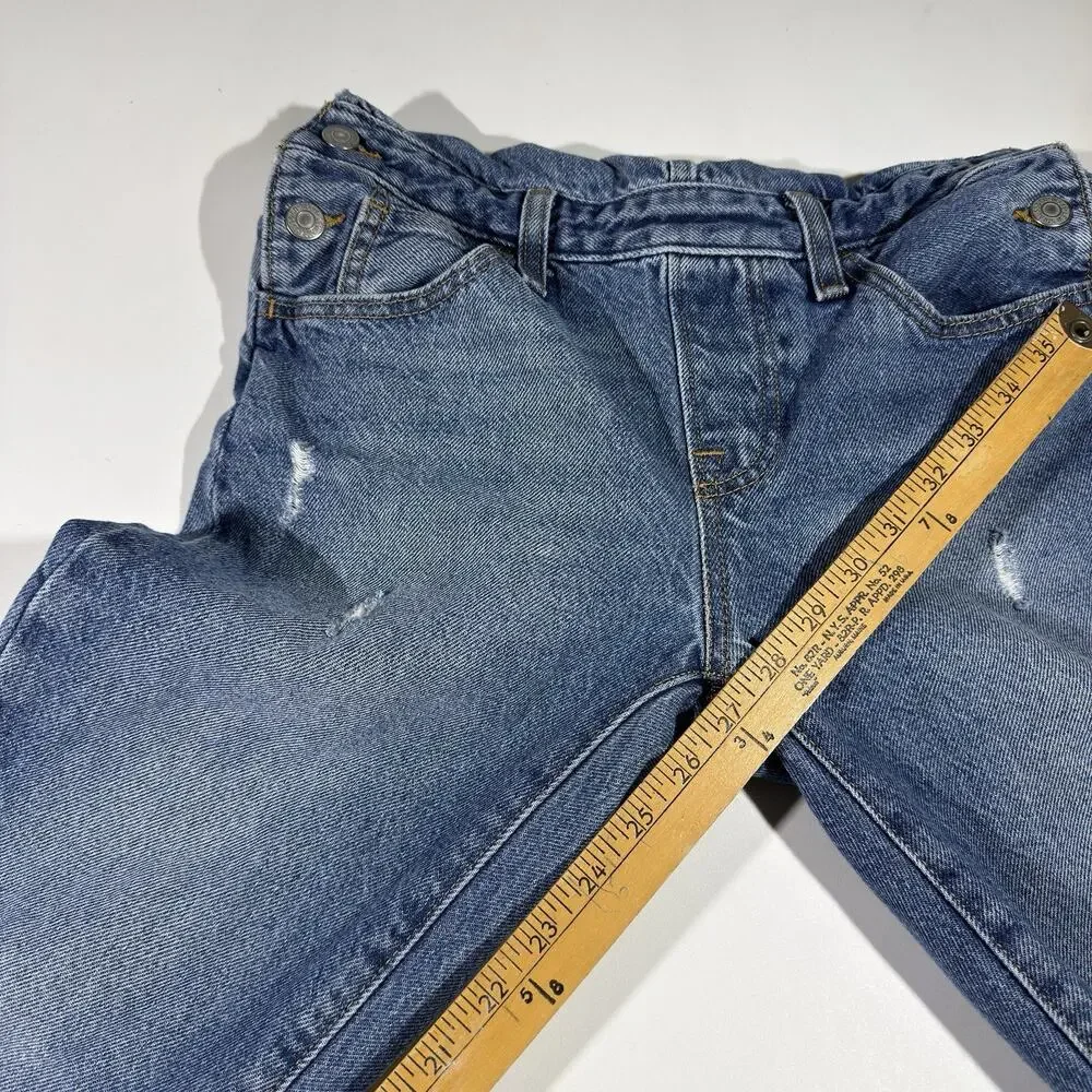 Levi's Women's Blue Denim Bib Overalls Carpenter Pocket Size XS Washed